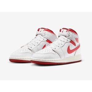 Jordan Air Jordan 1 Mid SEWhite /Lobster -Dune Red -Sail NIB ( Missing Lid ) W